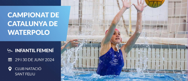El Campionat de Catalunya infantil de waterpolo femení es disputa aquest cap de setmana a Sant Feliu